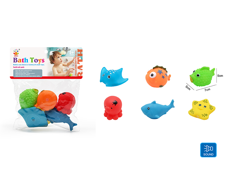 Cute Animals Kids Bath Toy Set