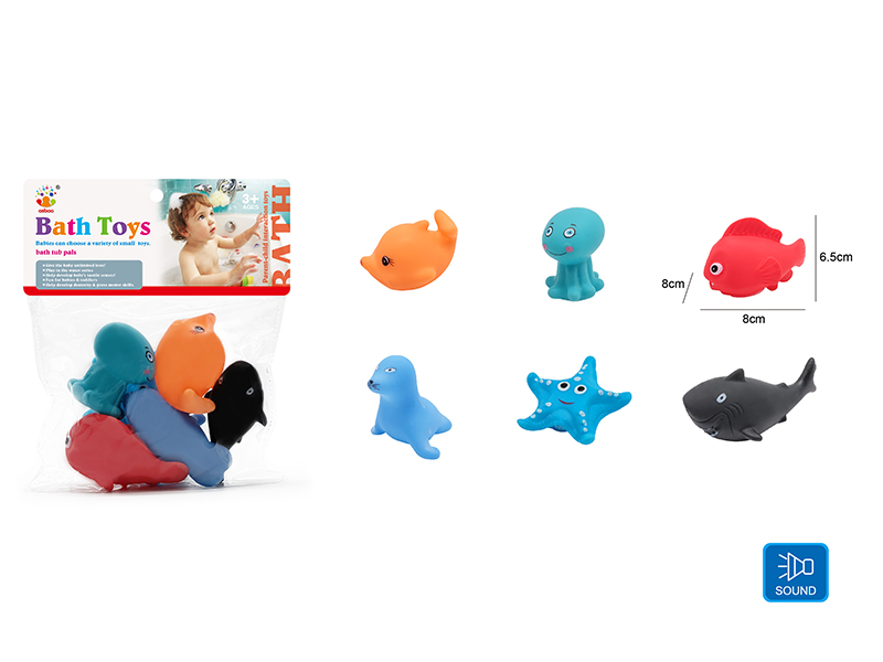 Cute Animals Kids Bath Toy Set