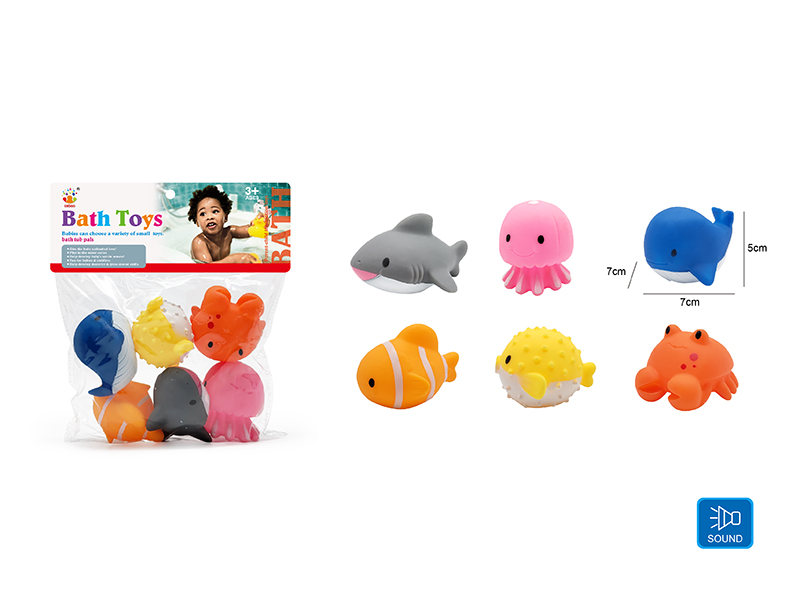 Cute Animals Kids Bath Toy Set