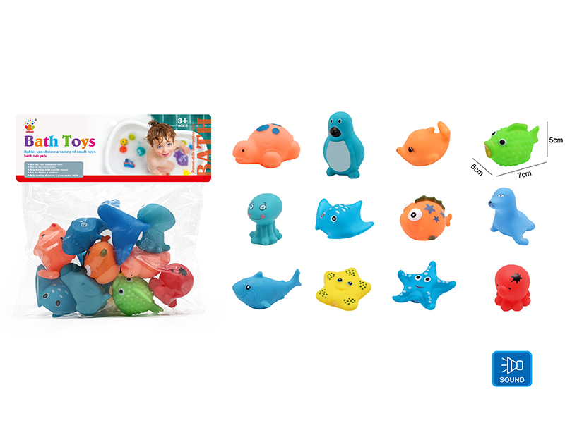 Cute Animals Kids Bath Toy Set