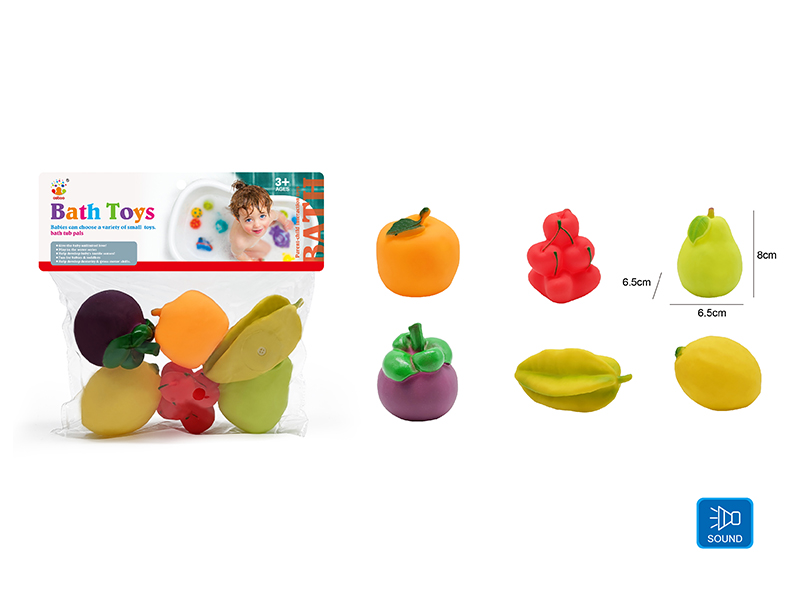 Cute Fruits Kids Bath Toy Set
