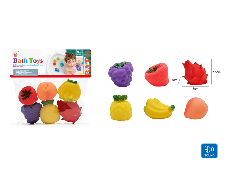 Cute Fruits Kids Bath Toy Set