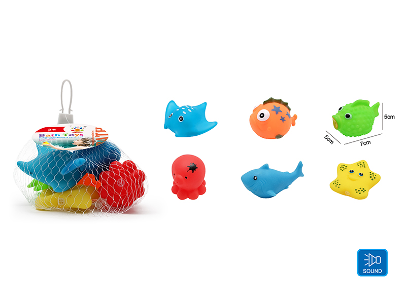 Cute Animals Kids Bath Toy Set