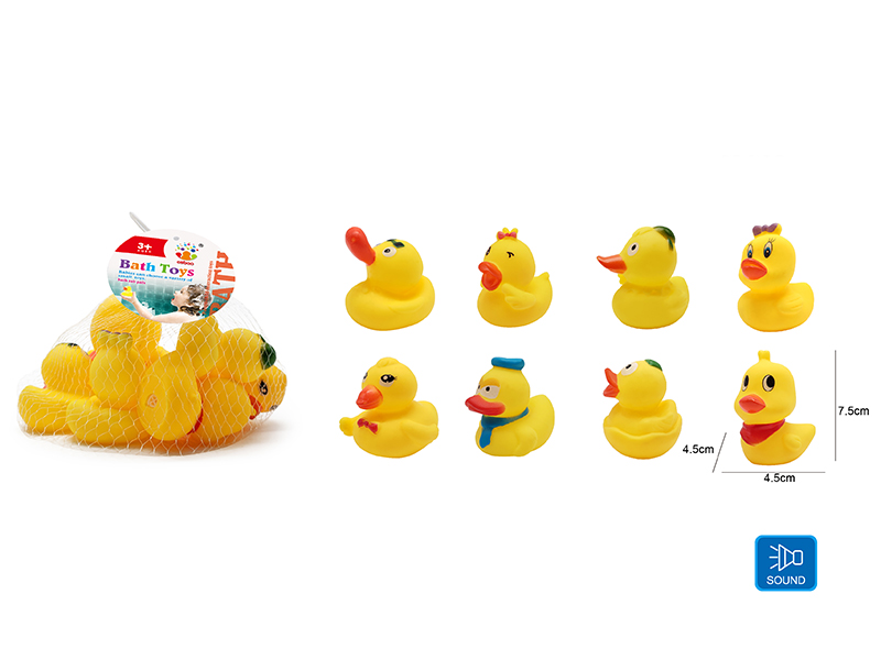 Cute Duck Kids Bath Toy Set