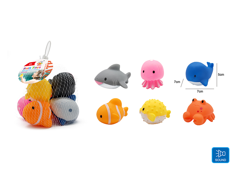 Cute Animals Kids Bath Toy Set