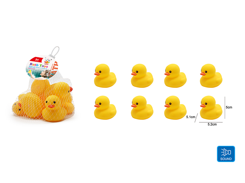 Cute Duck Kids Bath Toy Set