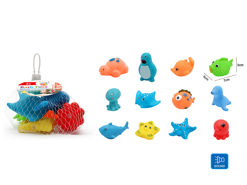 Cute Animals Kids Bath Toy Set