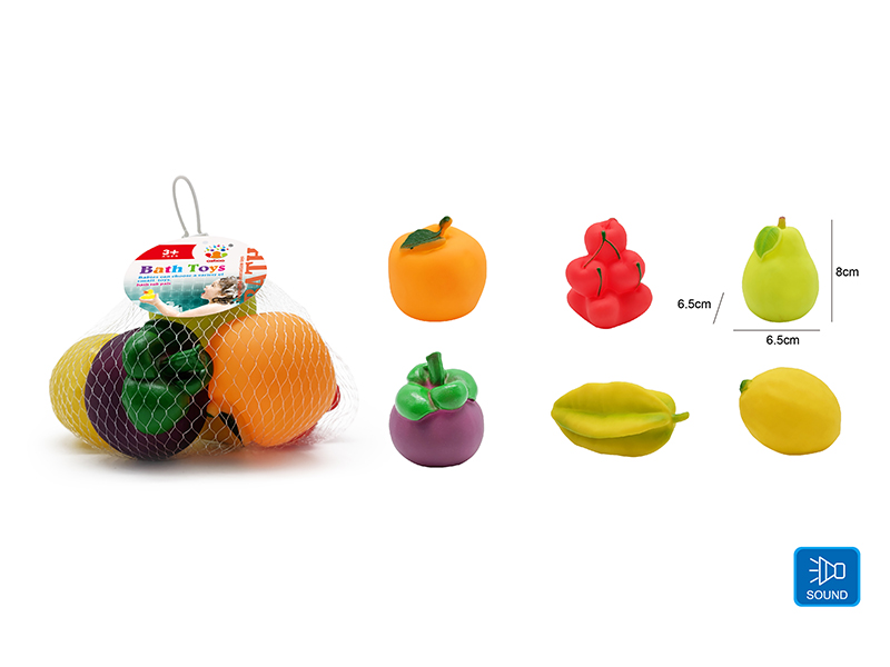 Cute Fruits Kids Bath Toy Set