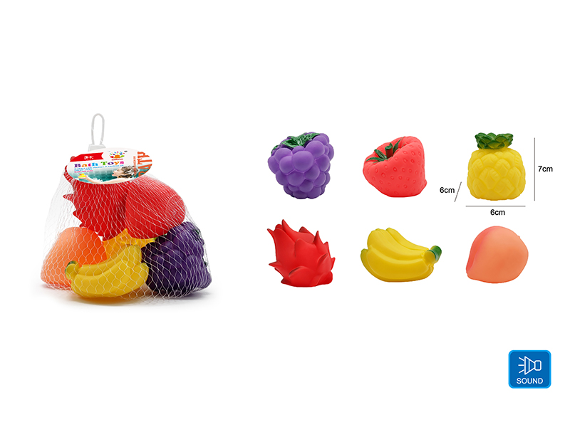 Cute Fruits Kids Bath Toy Set