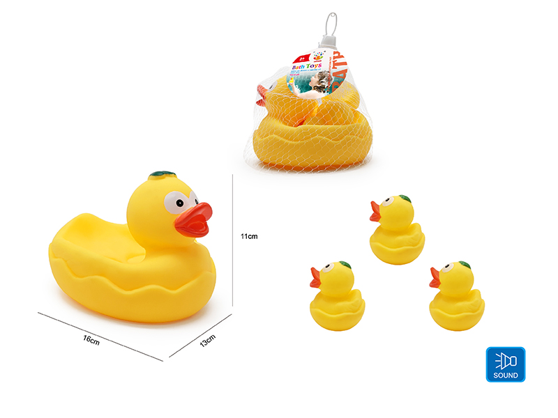 Cute Duck Kids Bath Toy Set