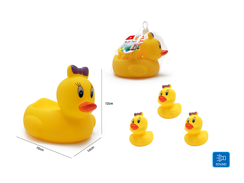 Cute Duck Kids Bath Toy Set
