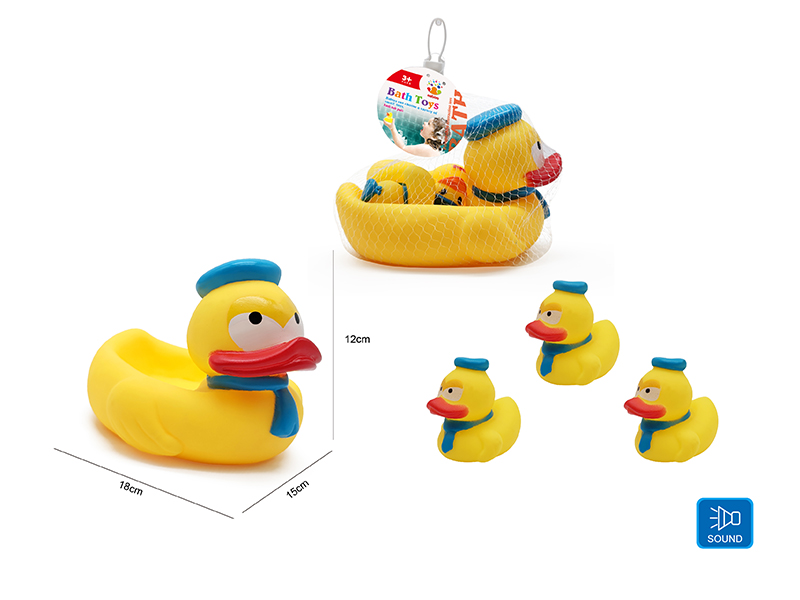 Cute Duck Kids Bath Toy Set