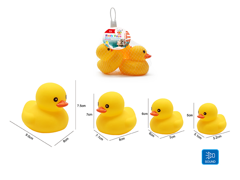 Cute Duck Kids Bath Toy Set