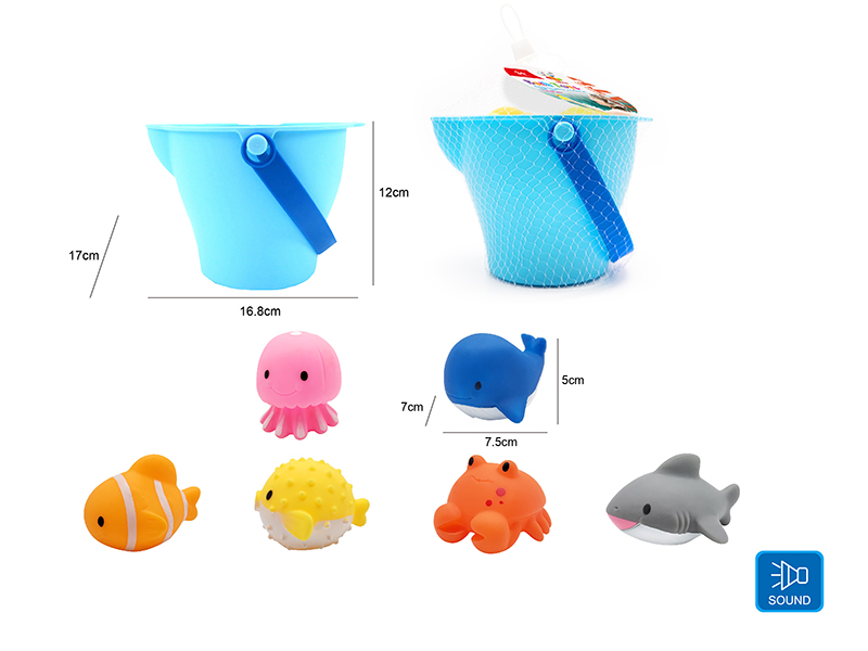 Cute Animals Kids Bath Toy Set