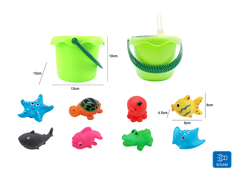 Cute Animals Kids Bath Toy Set