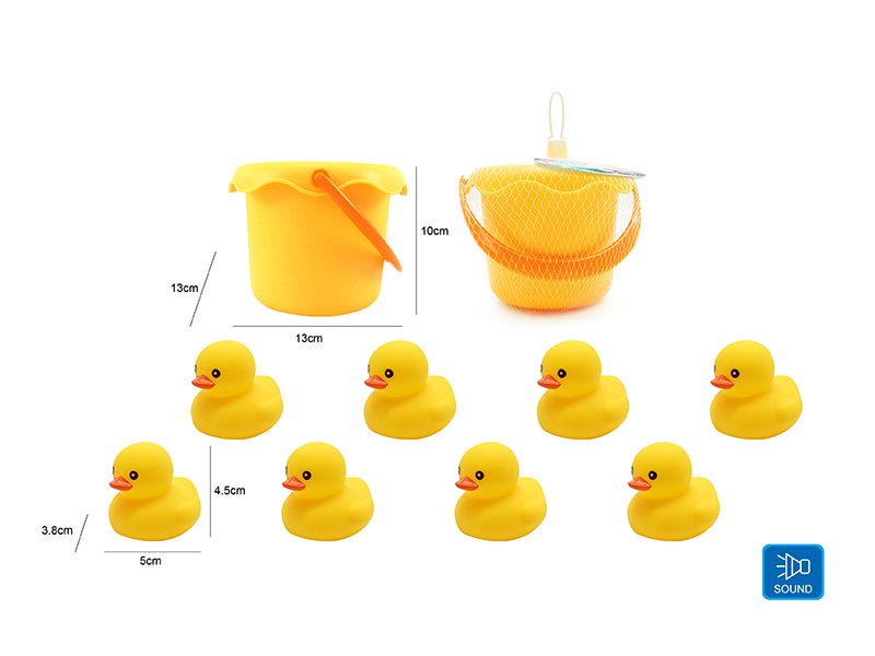 Cute Duck Kids Bath Toy Set