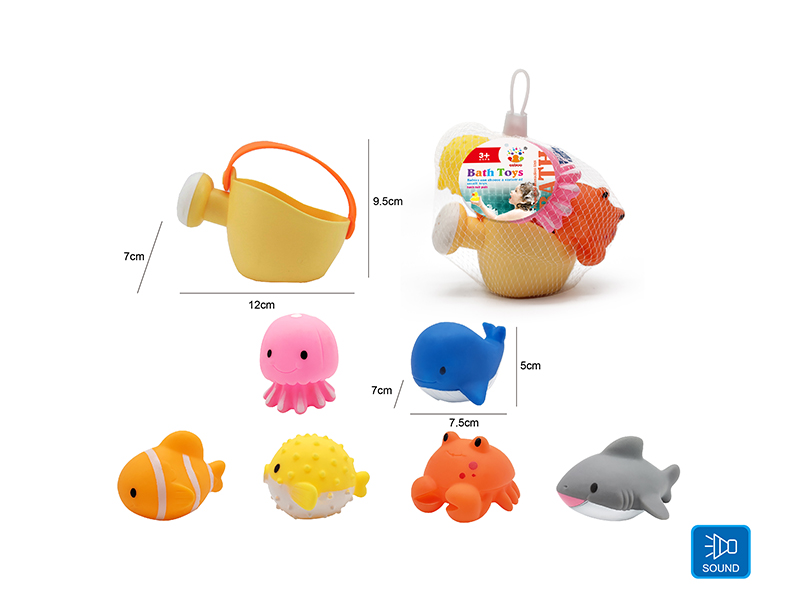 Cute Animals Kids Bath Toy Set