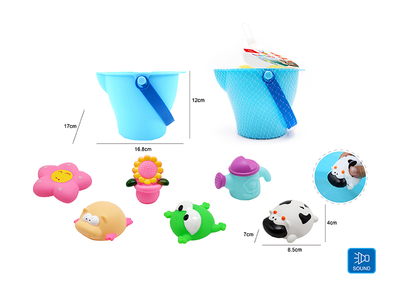 Cute Animals Kids Bath Toy Set