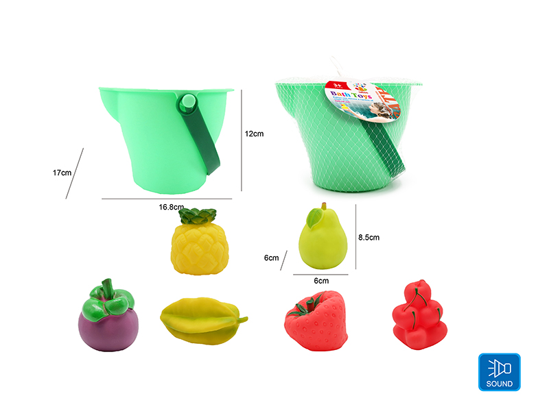 Cute Fruits Kids Bath Toy Set