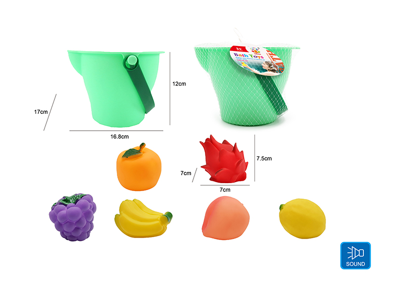 Cute Fruits Kids Bath Toy Set