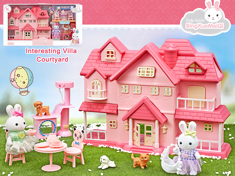 Cute Rabbit Villa Set