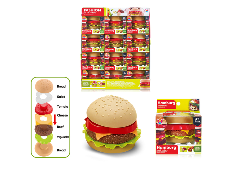 12PCS DIY Hamburg Toy Set