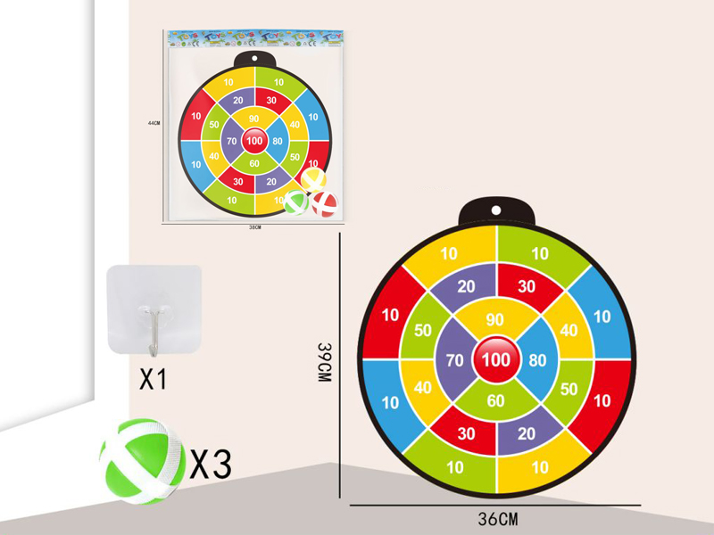 36CM Sticky Ball Target+3 Ball