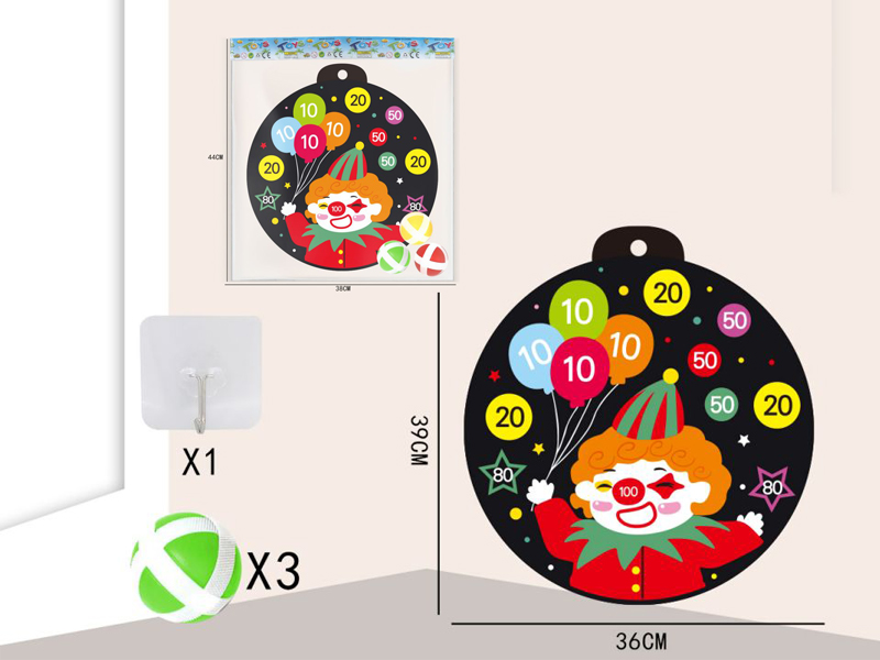 36CM Sticky Ball Target+3 Ball