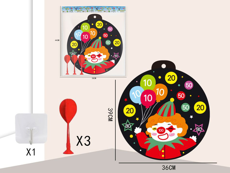 36CM Sticky Ball Target+3 Dart