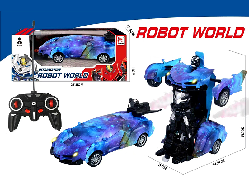 1:16 27Mhz 5-Channel Remote Control One Key Spray Deformation Car