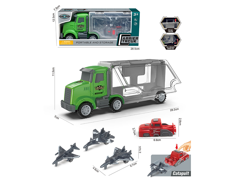 Slide Storage Arrier Truck + 3 Slide Aircraft + Launcher