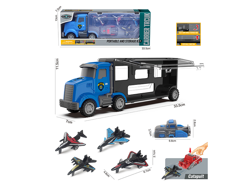 Slide Storage Arrier Truck + 4 Slide Aircraft + Launcher