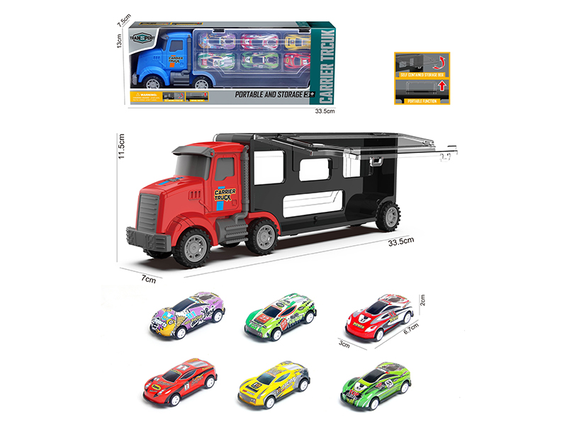 Slide Storage Arrier Truck + 6 Slide Iron Cars