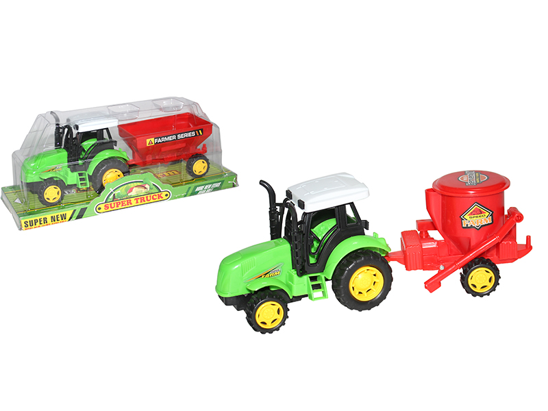 Friction Farm Tractor With Mixer