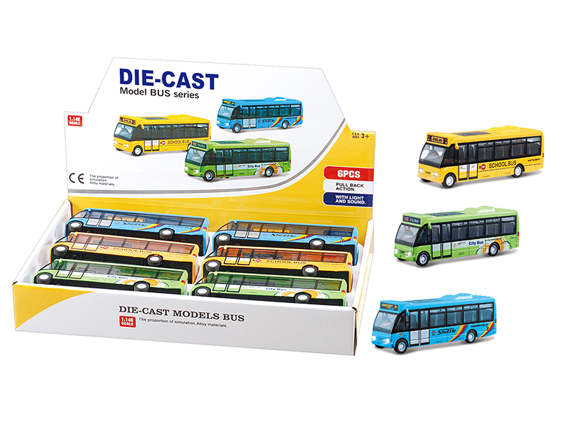 6PCS Alloy Bus