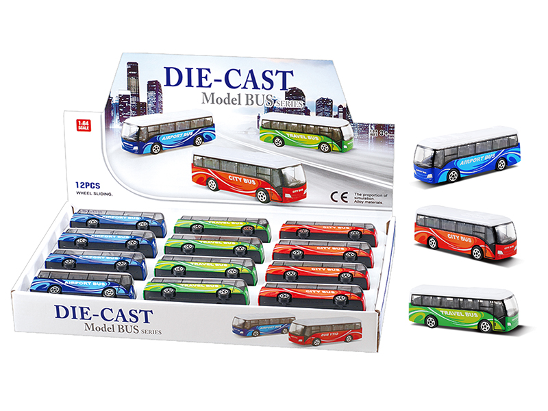 12PCS Alloy Bus