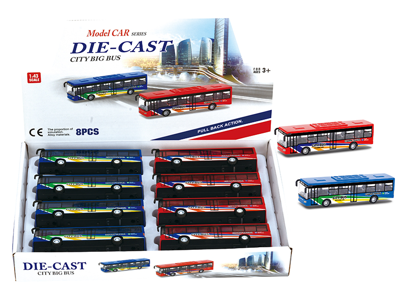 8PCSAlloy City Minibus