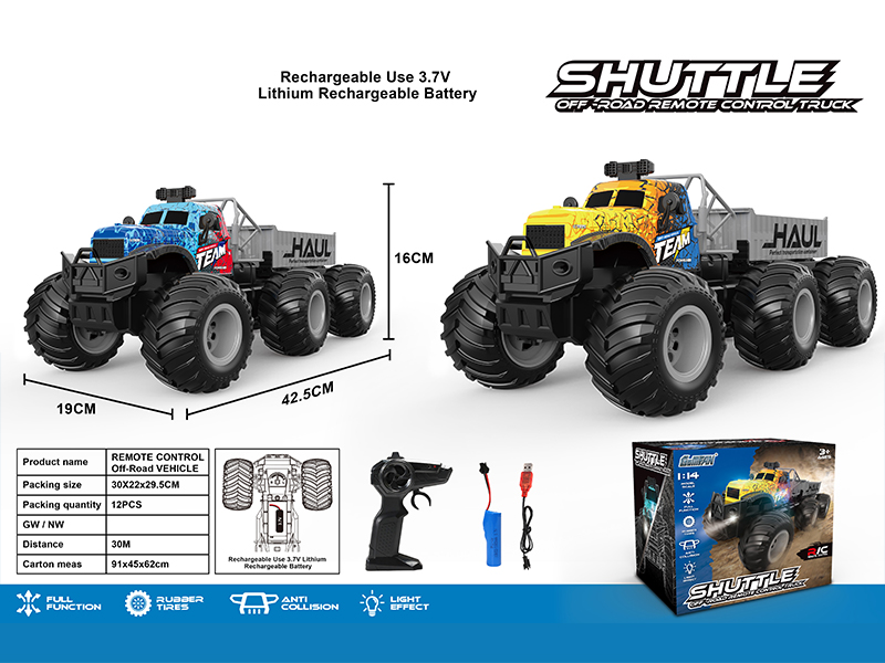 2.4G 4CH R/C High Speed Large Wheel Tractor With Bucket