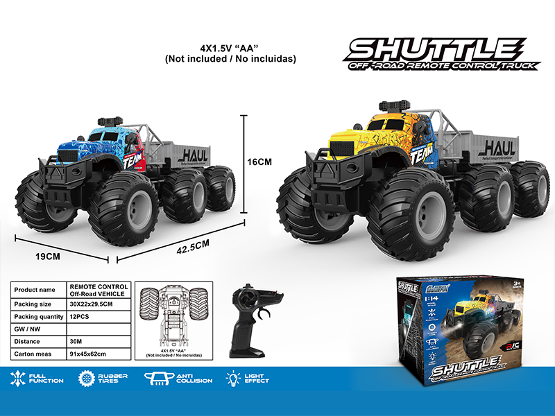 2.4G 4CH R/C High Speed Large Wheel Tractor With Bucket