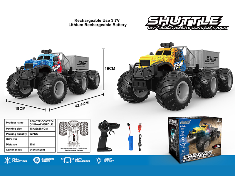 2.4G 4CH R/C High Speed Large Wheel Tractor With Single Section Cabinet