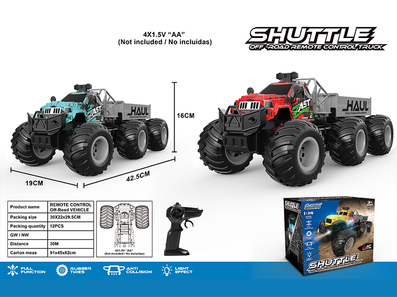 2.4G 4CH R/C High Speed Large Wheel Tractor With Bucket