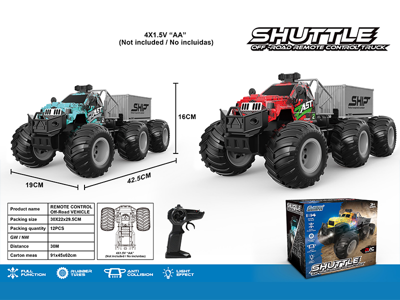 2.4G 4CH R/C High Speed Large Wheel Tractor With Single Section Cabinet