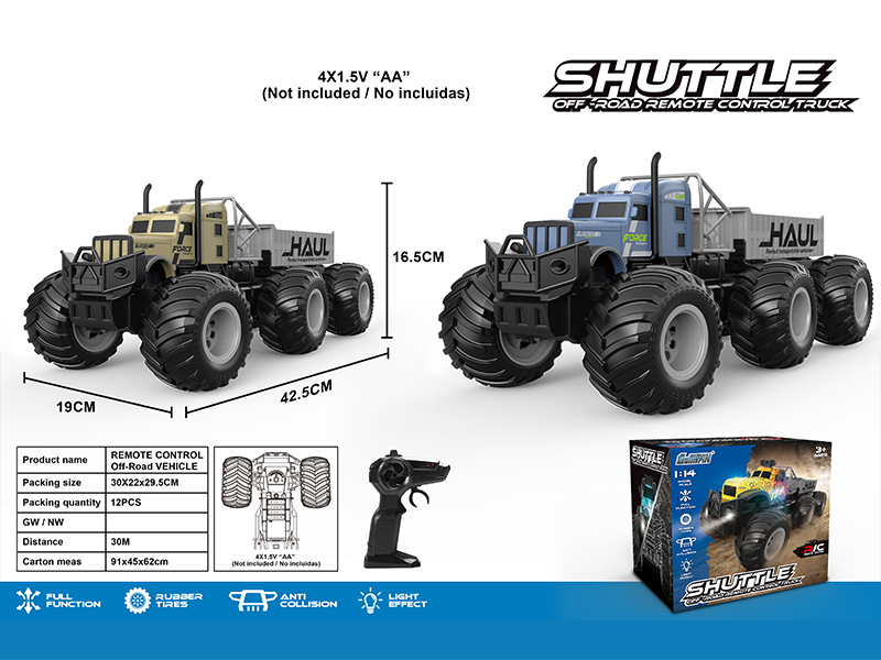 2.4G 4CH R/C High Speed Large Wheel Tractor With Bucket