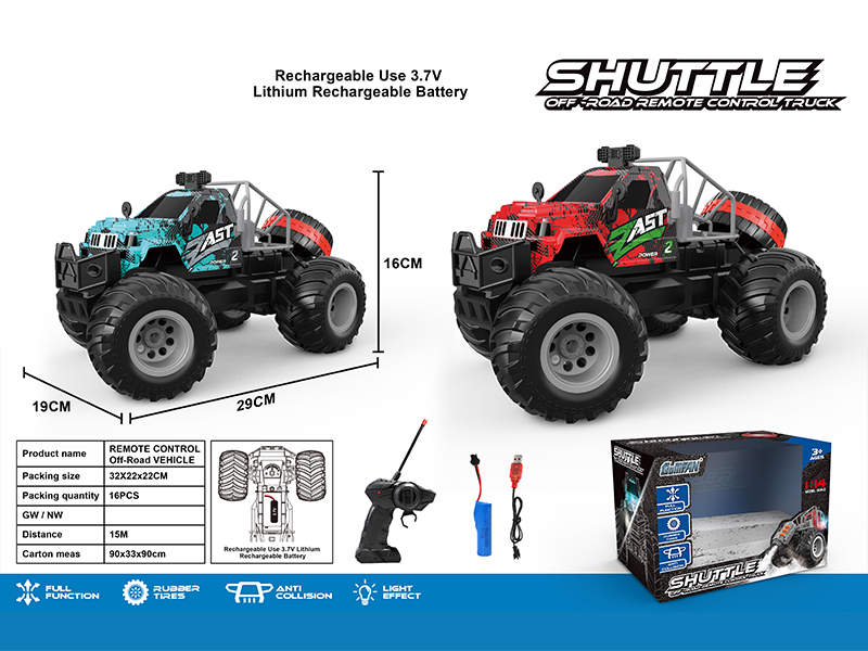 27MHZ 4CH R/C High Speed Large Wheel Tractor