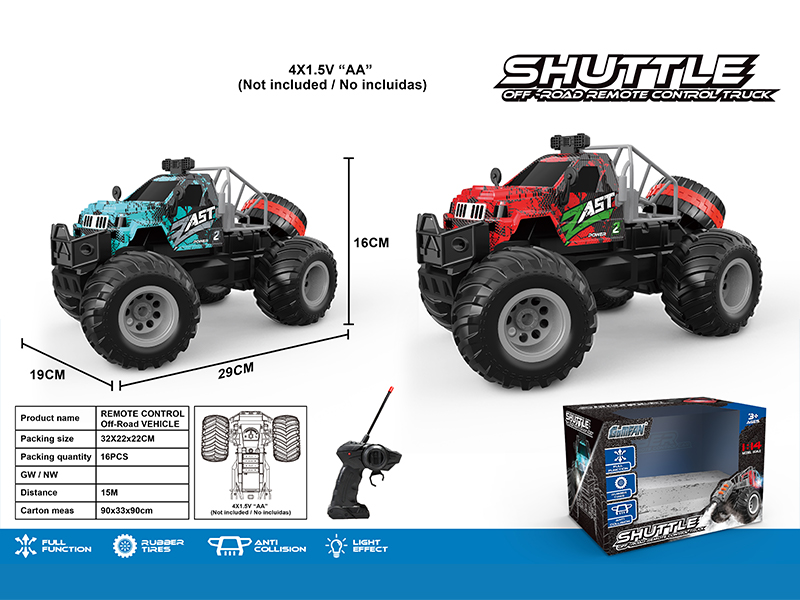 27MHZ 4CH R/C High Speed Large Wheel Tractor