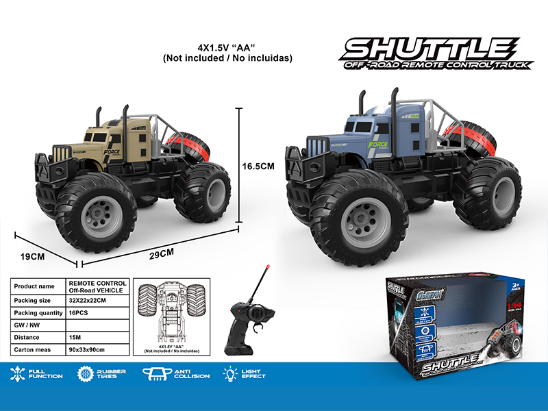 27MHZ 4CH R/C High Speed Large Wheel Tractor