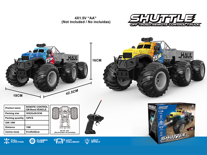 27MHZ 4CH R/C High Speed Large Wheel Tractor With Bucket