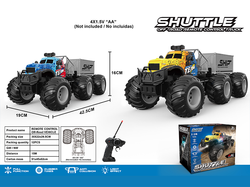 27MHZ 4CH R/C High Speed Large Wheel Tractor With Single Section Cabinet