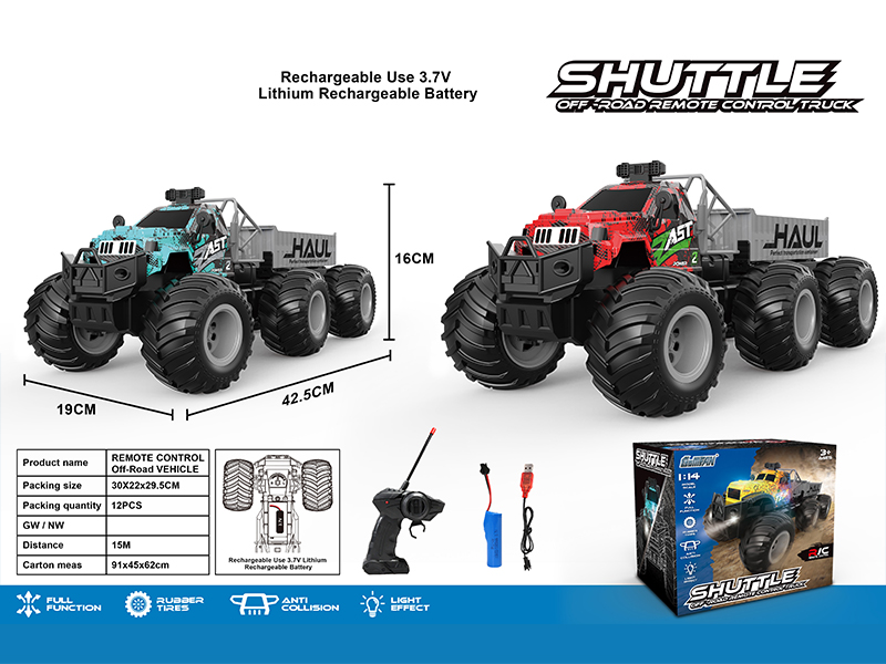 27MHZ 4CH R/C High Speed Large Wheel Tractor With Bucket