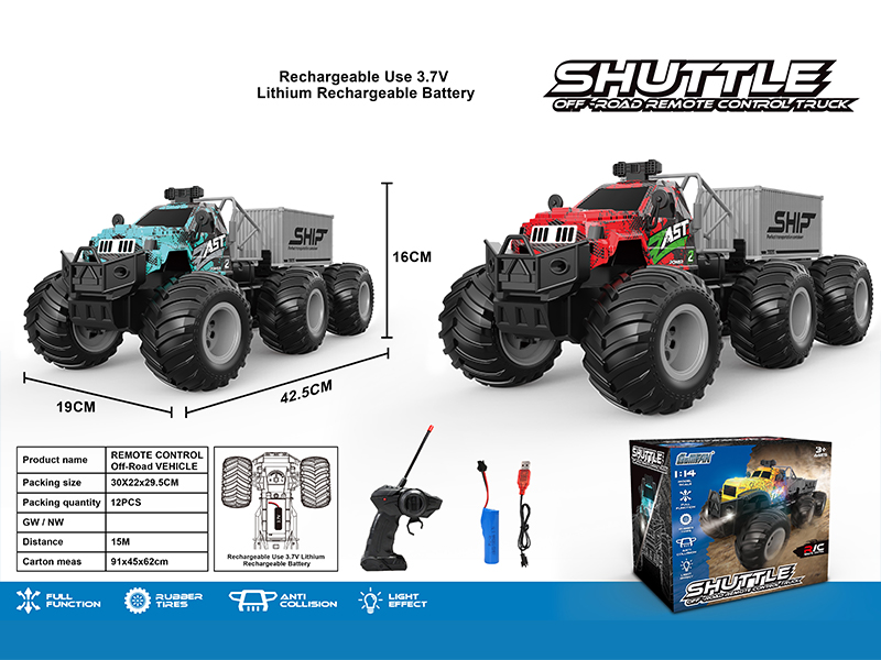 27MHZ 4CH R/C High Speed Large Wheel Tractor With Single Section Cabinet